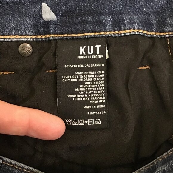 Kut From the Kloth 6 Natalie Denim Women’s Bermuda Shorts Stretch Jeans Cutoffs - Picture 8 of 10